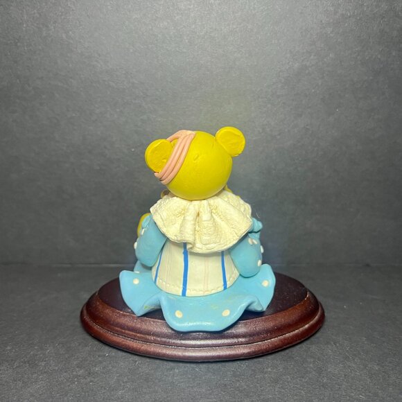 VTG Whimsical Decorative Multicolor Clay Art Mama Bear w/ 3 Cubs Figurine 3.5" - Picture 4 of 6